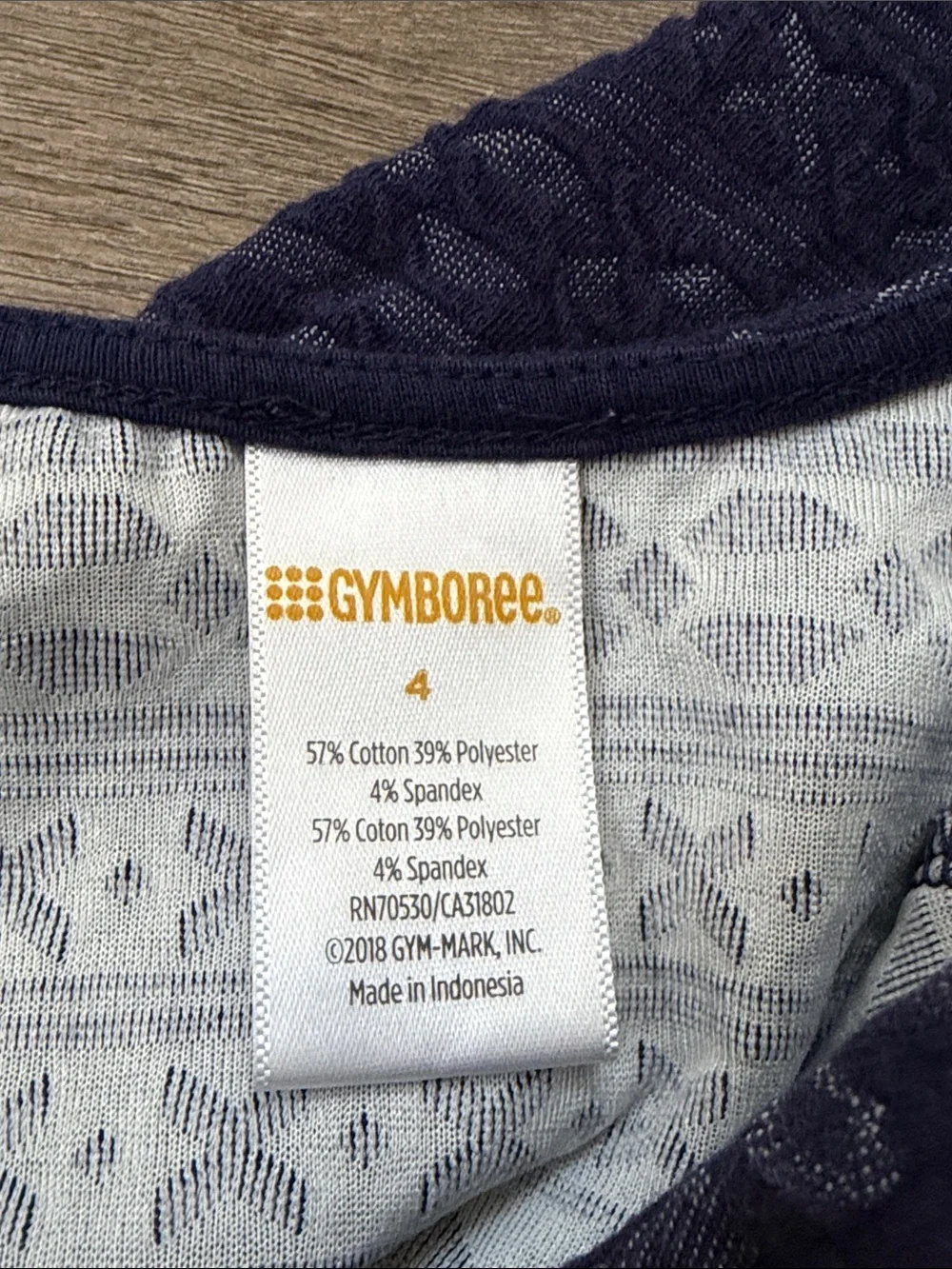 Gymboree Navy Patterned Short Sleeve A-Line Dress